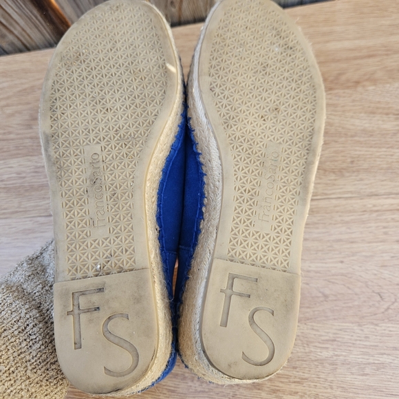 Franco Sarto Blue Suede Women's Slip-On Sandals Size 7 - Picture 16 of 16